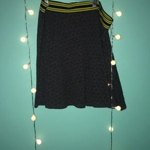 grey knit skirt